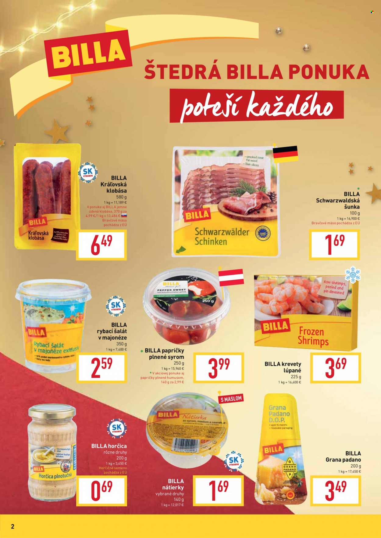 Leták Billa - 21.11.2022 - 31.12.2022. Strana 2