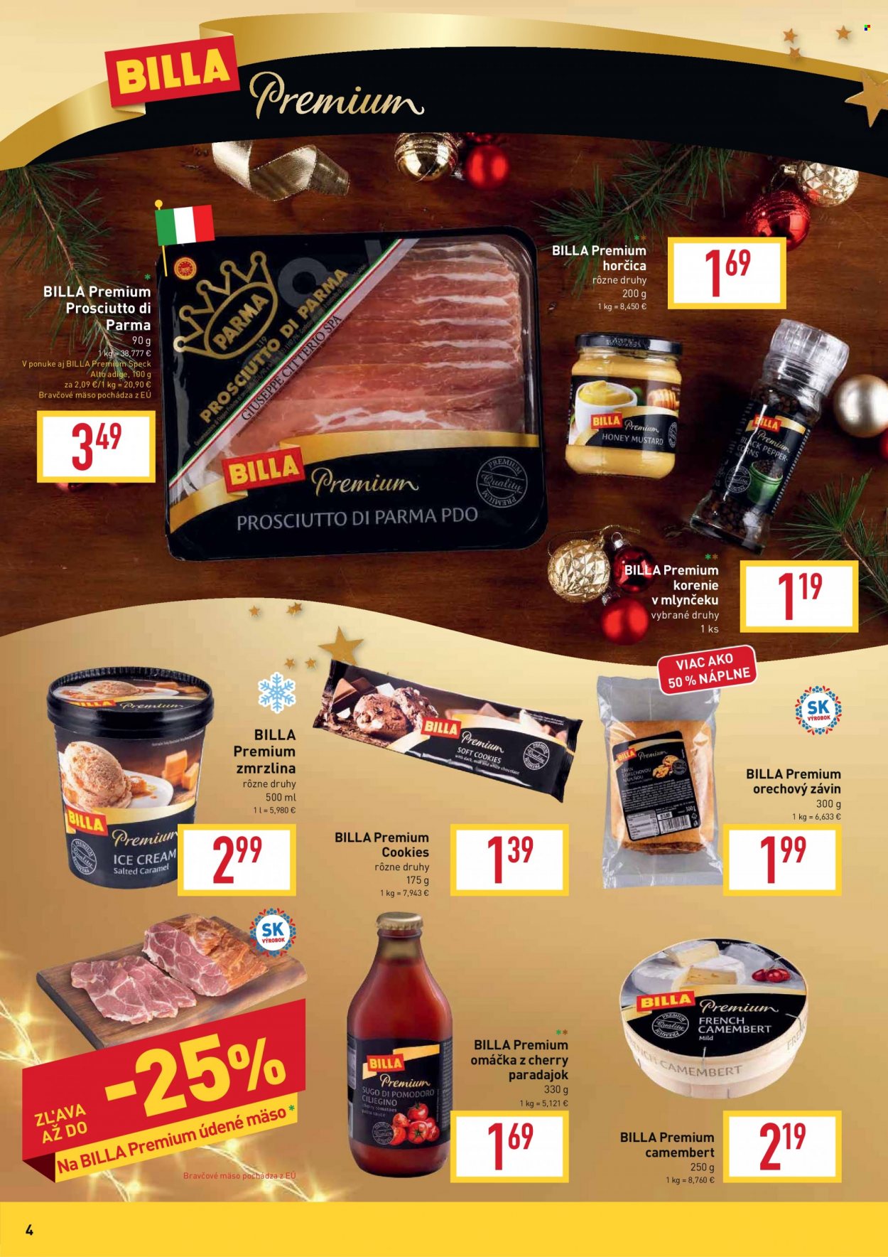 Leták Billa - 21.11.2022 - 31.12.2022. Strana 4