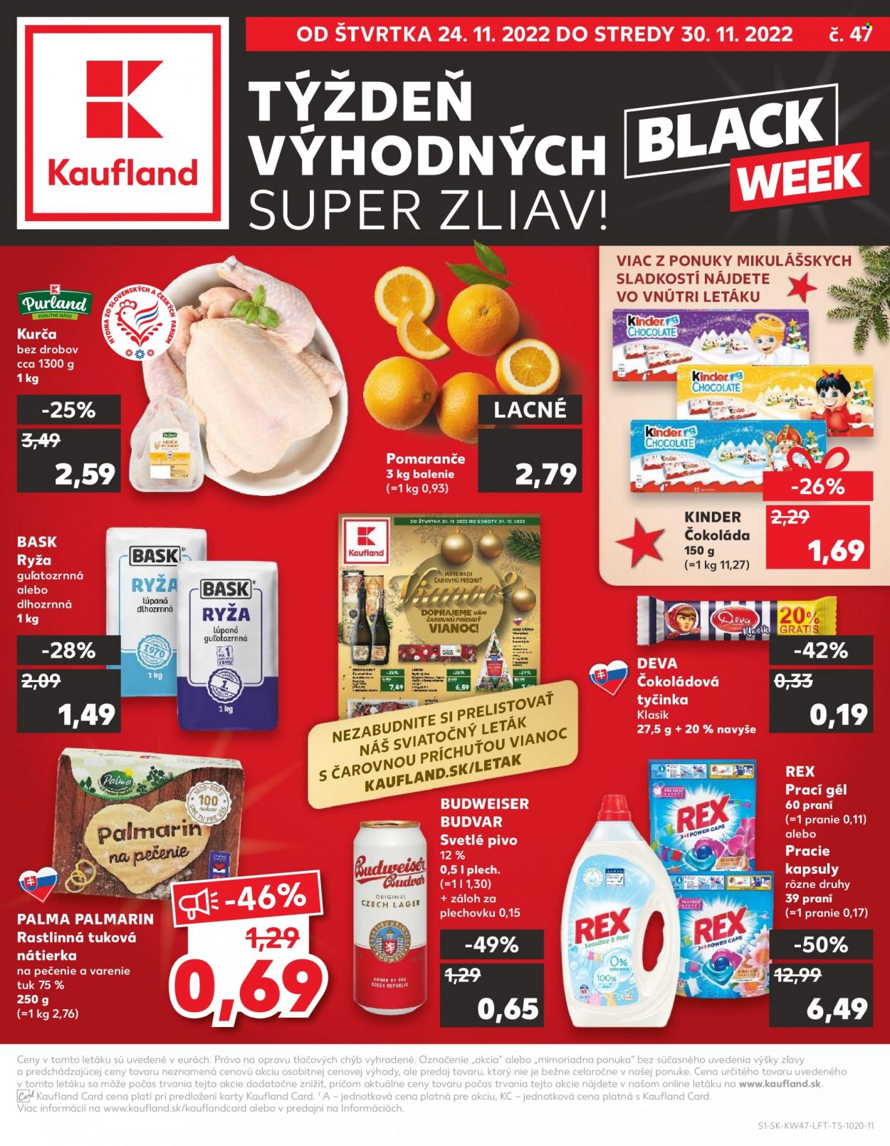 Leták Kaufland - 24.11.2022 - 30.11.2022. Strana 1