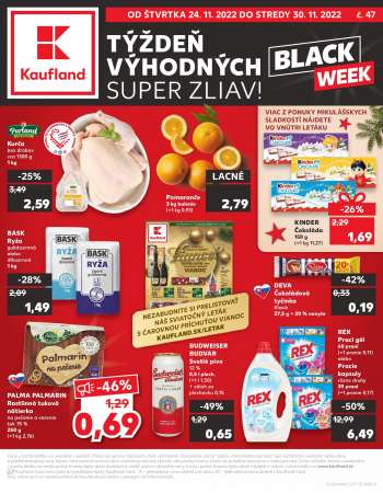 Leták Kaufland - 24.11.2022 - 30.11.2022.