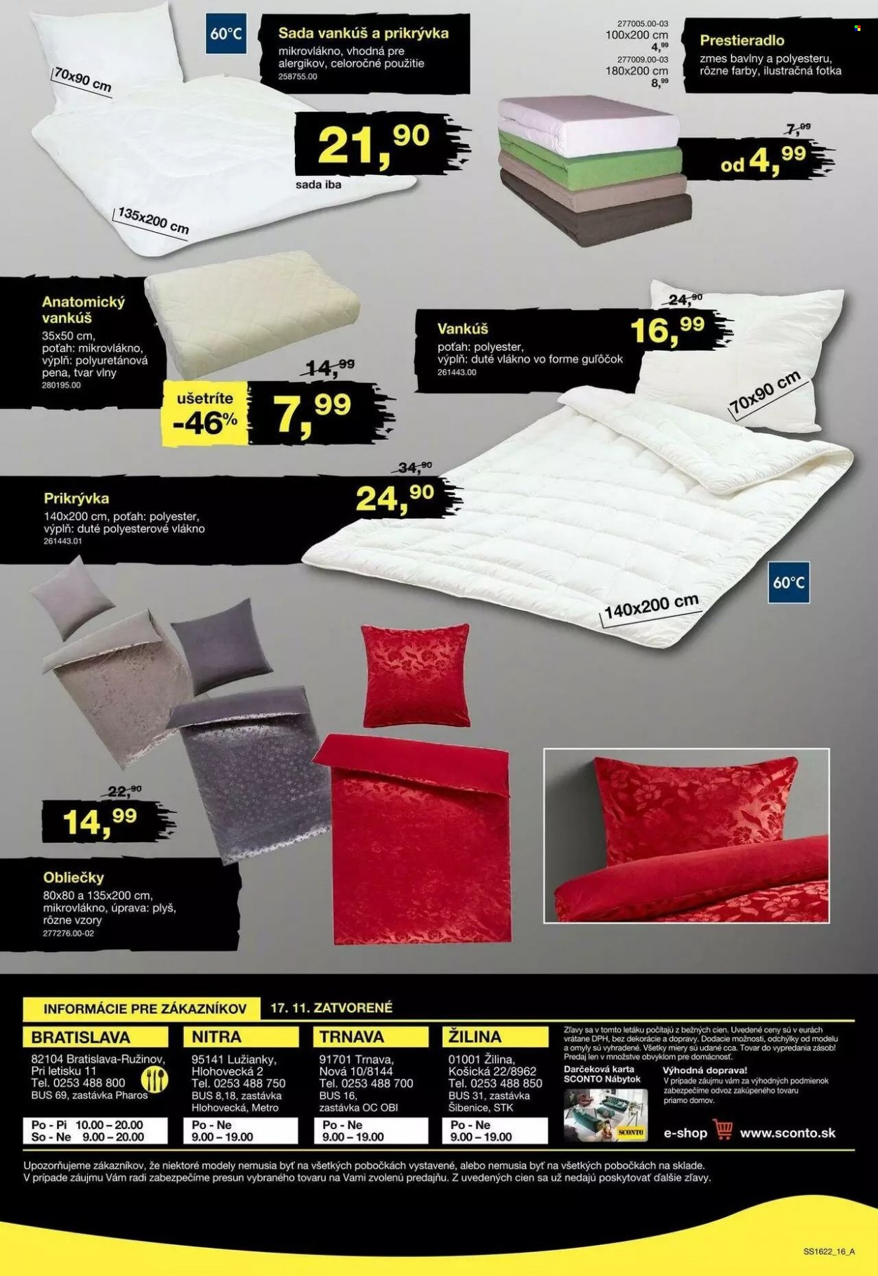 Leták Sconto nábytok - 14.11.2022 - 30.11.2022. Strana 16