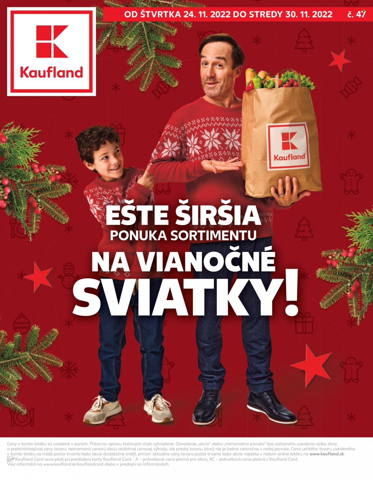 Leták Kaufland - 24.11.2022 - 30.11.2022. Strana 1