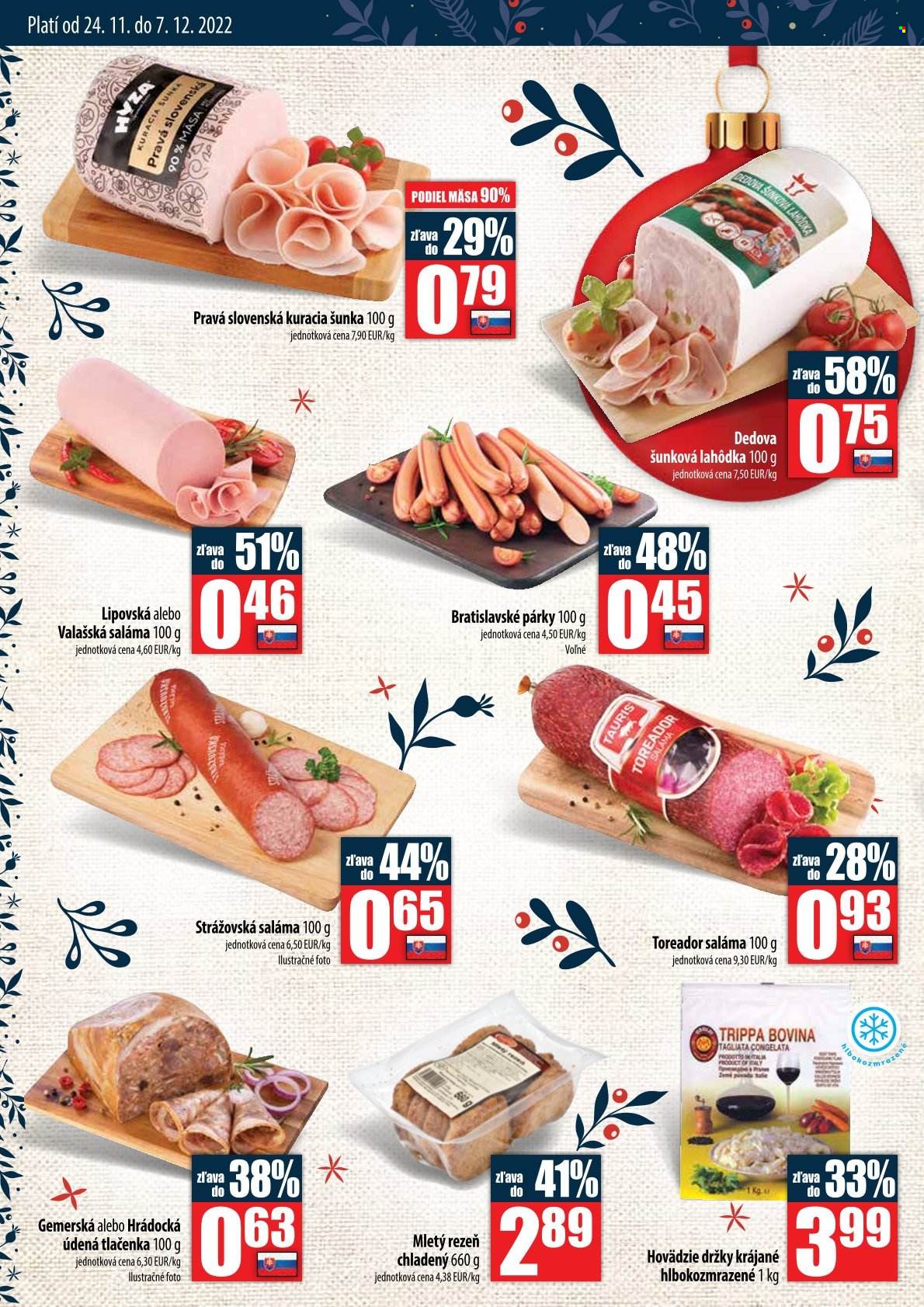 Leták COOP Jednota - 24.11.2022 - 7.12.2022. Strana 2