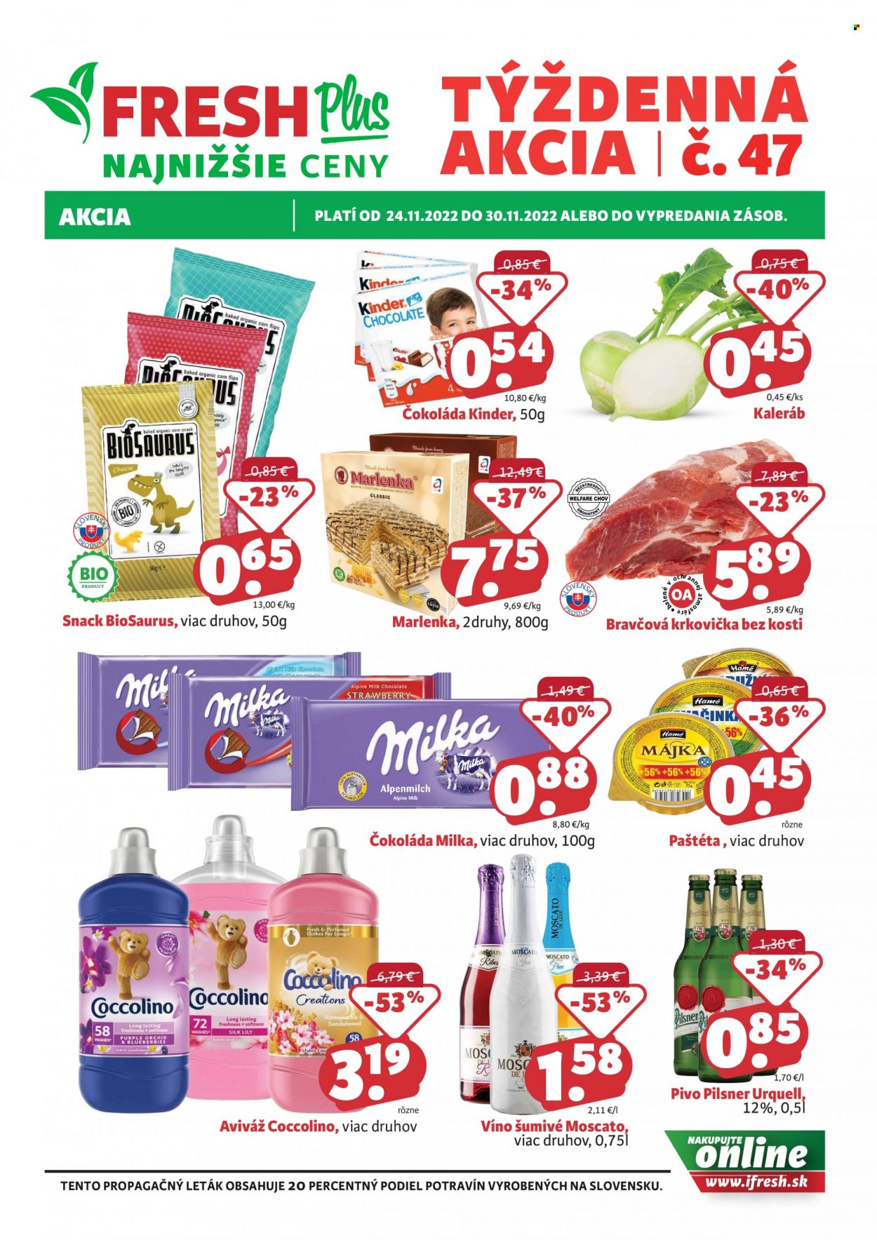 Leták FRESH - 24.11.2022 - 30.11.2022. Strana 1