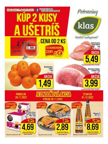 Leták Klas - 28.11.2022 - 4.12.2022.
