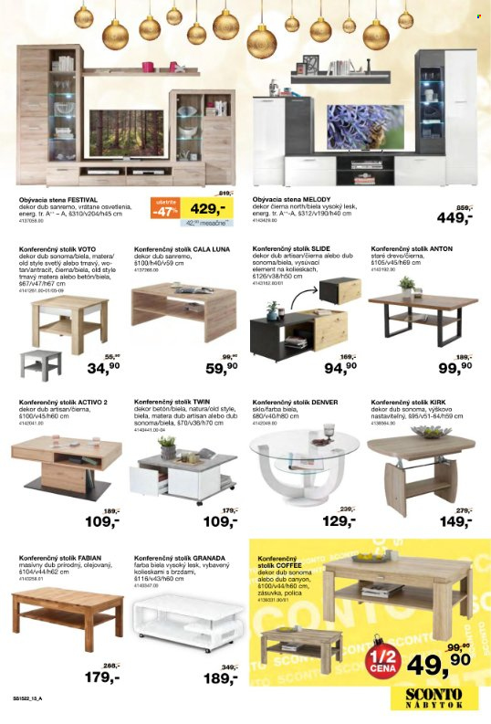 Leták Sconto nábytok - 25.11.2022 - 27.12.2022. Strana 13