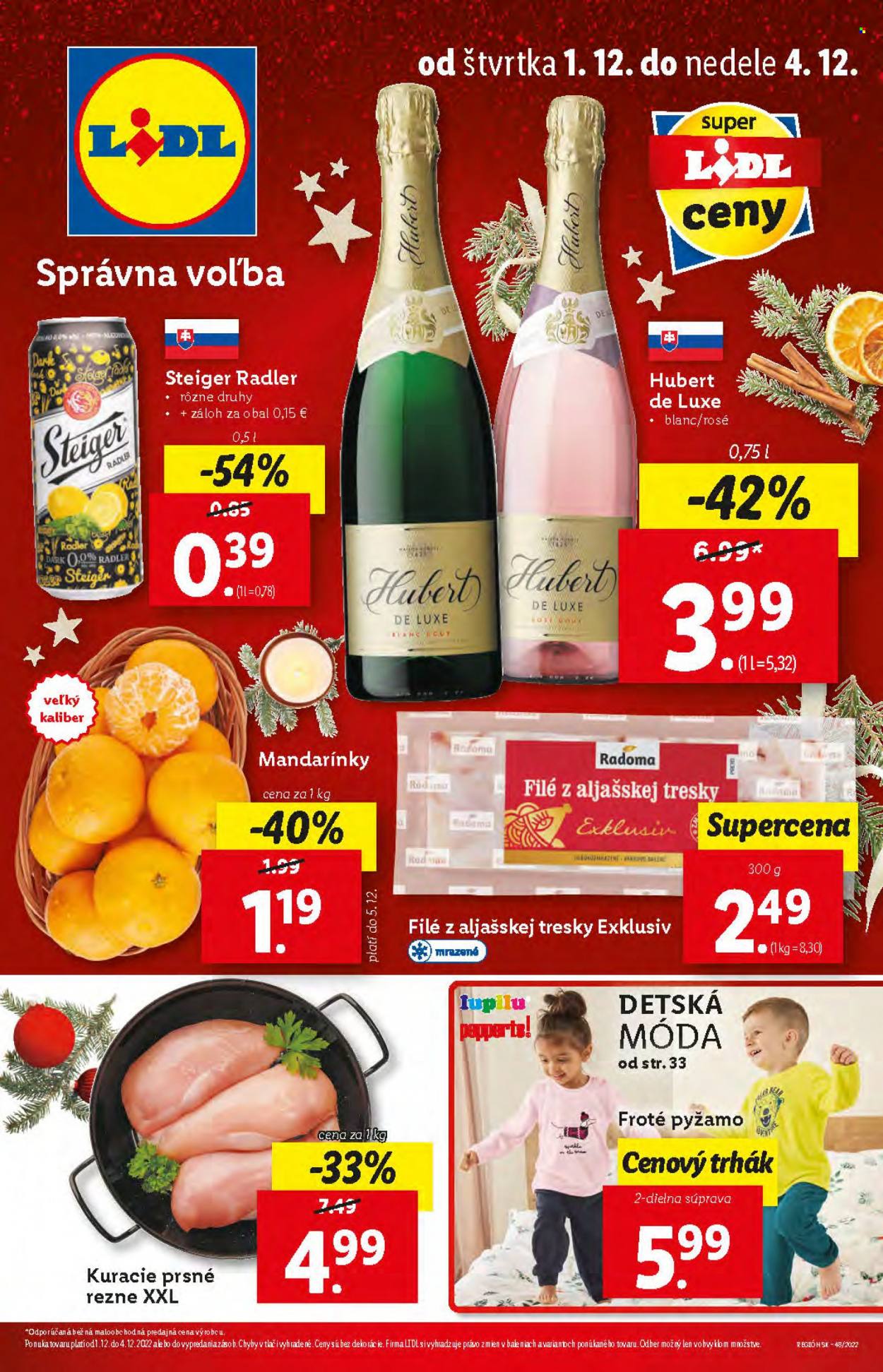 Leták Lidl - 1.12.2022 - 4.12.2022. Strana 1