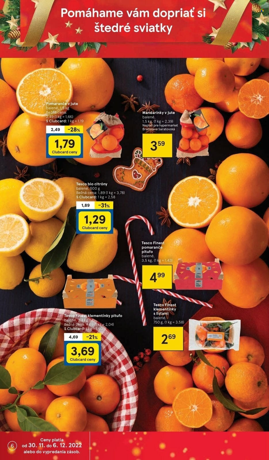 Leták TESCO - 30.11.2022 - 6.12.2022. Strana 6
