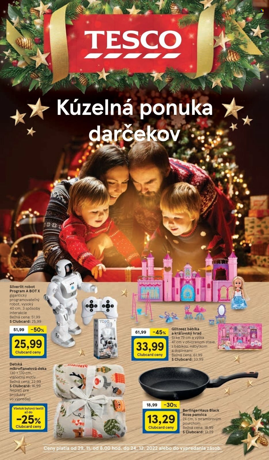 Leták TESCO - 29.11.2022 - 24.12.2022. Strana 1