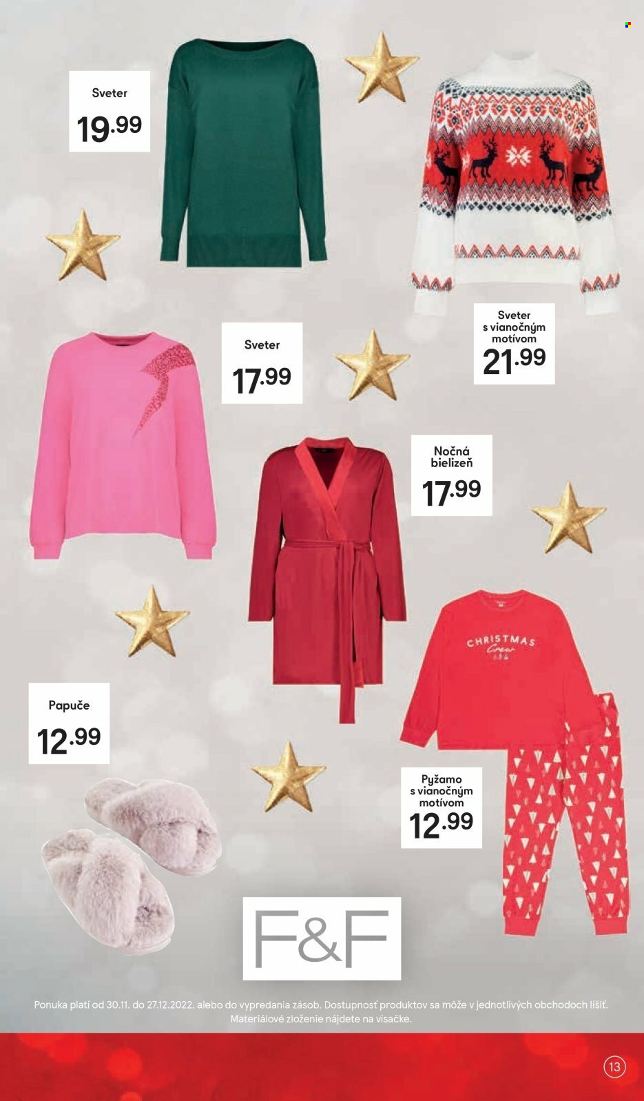 Leták TESCO - 29.11.2022 - 24.12.2022. Strana 13