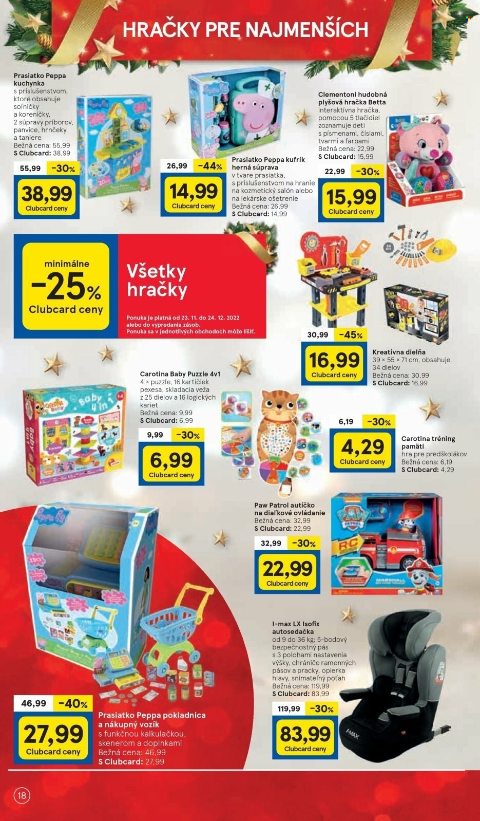 Leták TESCO - 29.11.2022 - 24.12.2022. Strana 18