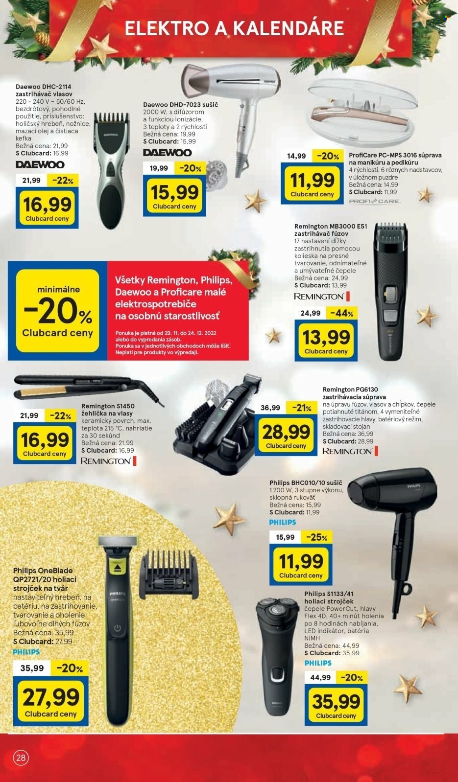 Leták TESCO - 29.11.2022 - 24.12.2022. Strana 28