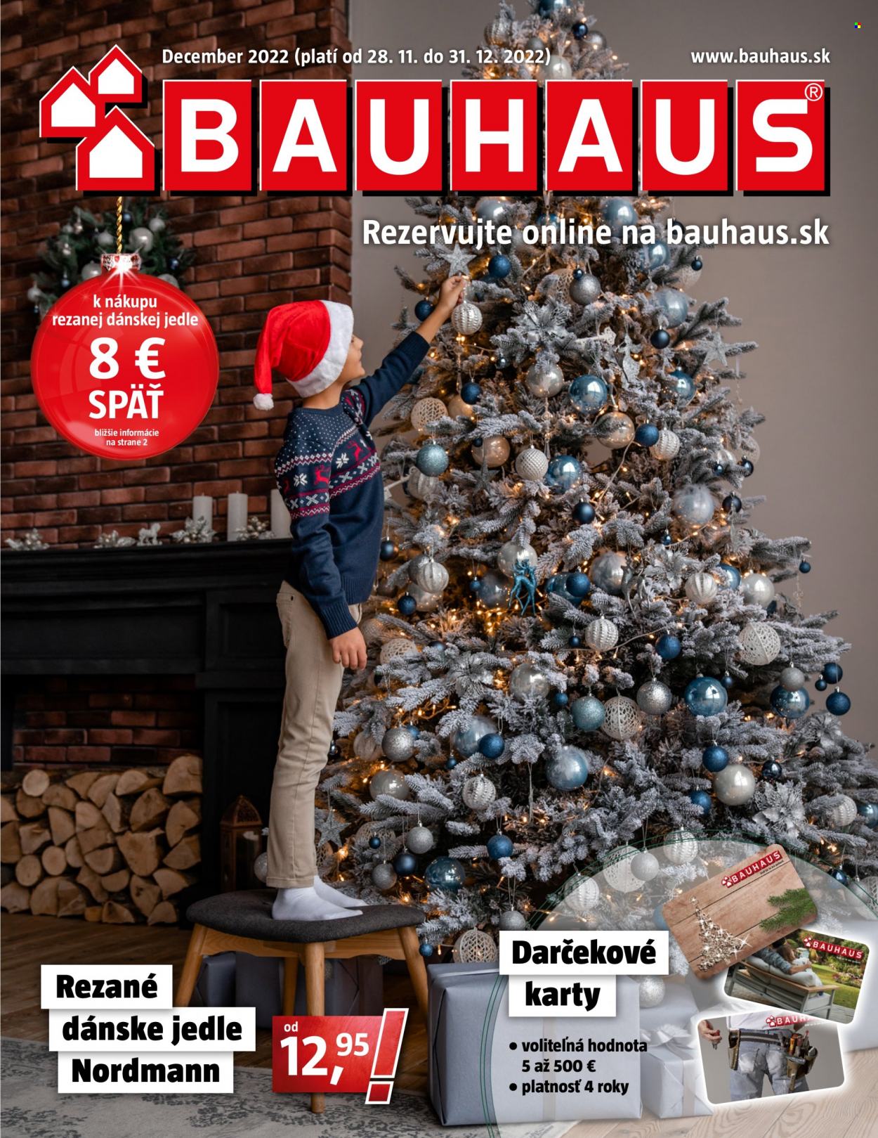 Leták Bauhaus - 28.11.2022 - 31.12.2022. Strana 1