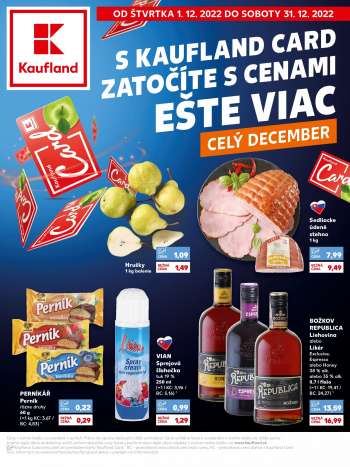 Leták Kaufland - 1.12.2022 - 31.12.2022.
