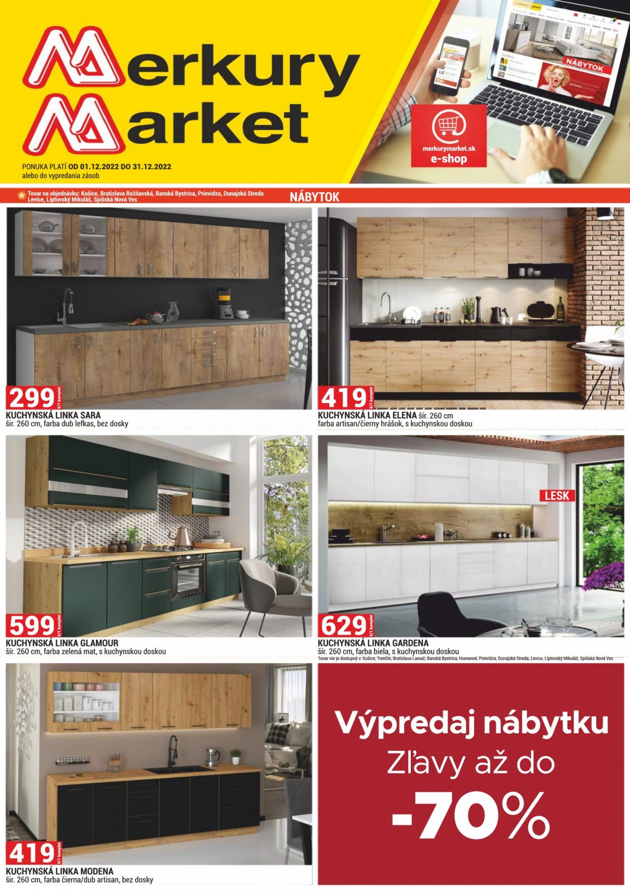 Leták Merkury Market - 1.12.2022 - 31.12.2022. Strana 1