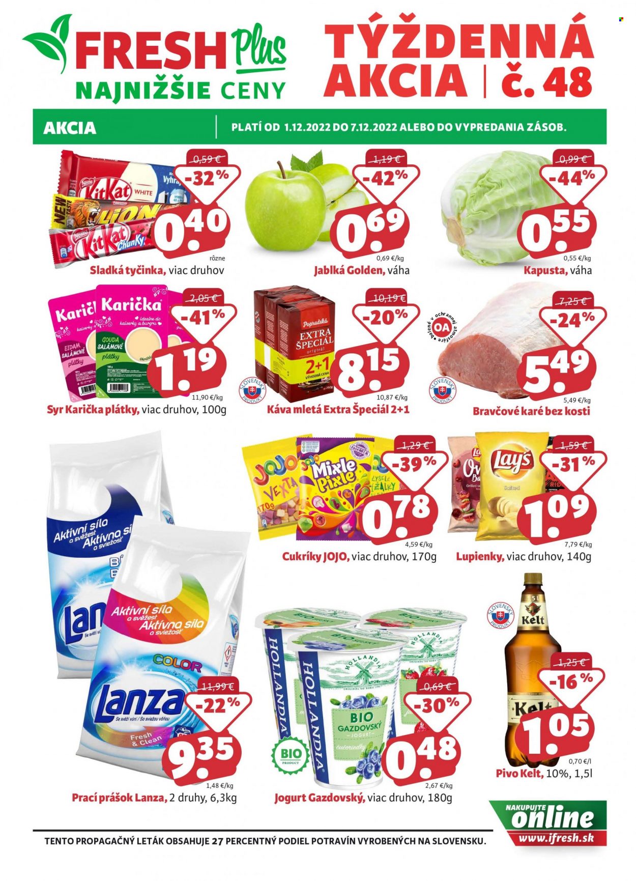 Leták FRESH - 1.12.2022 - 7.12.2022. Strana 1