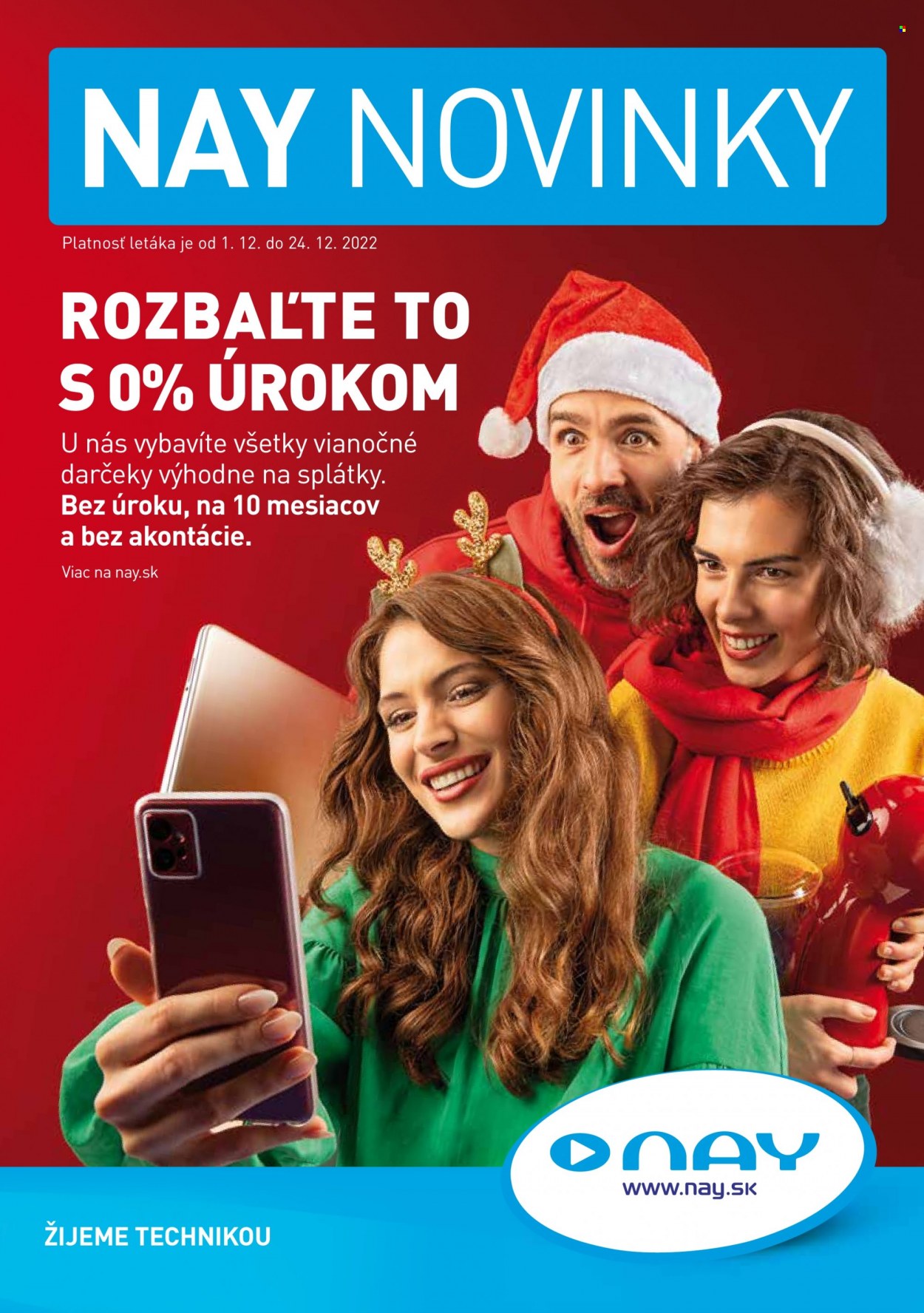 Leták NAY Elektrodom - 1.12.2022 - 24.12.2022. Strana 1