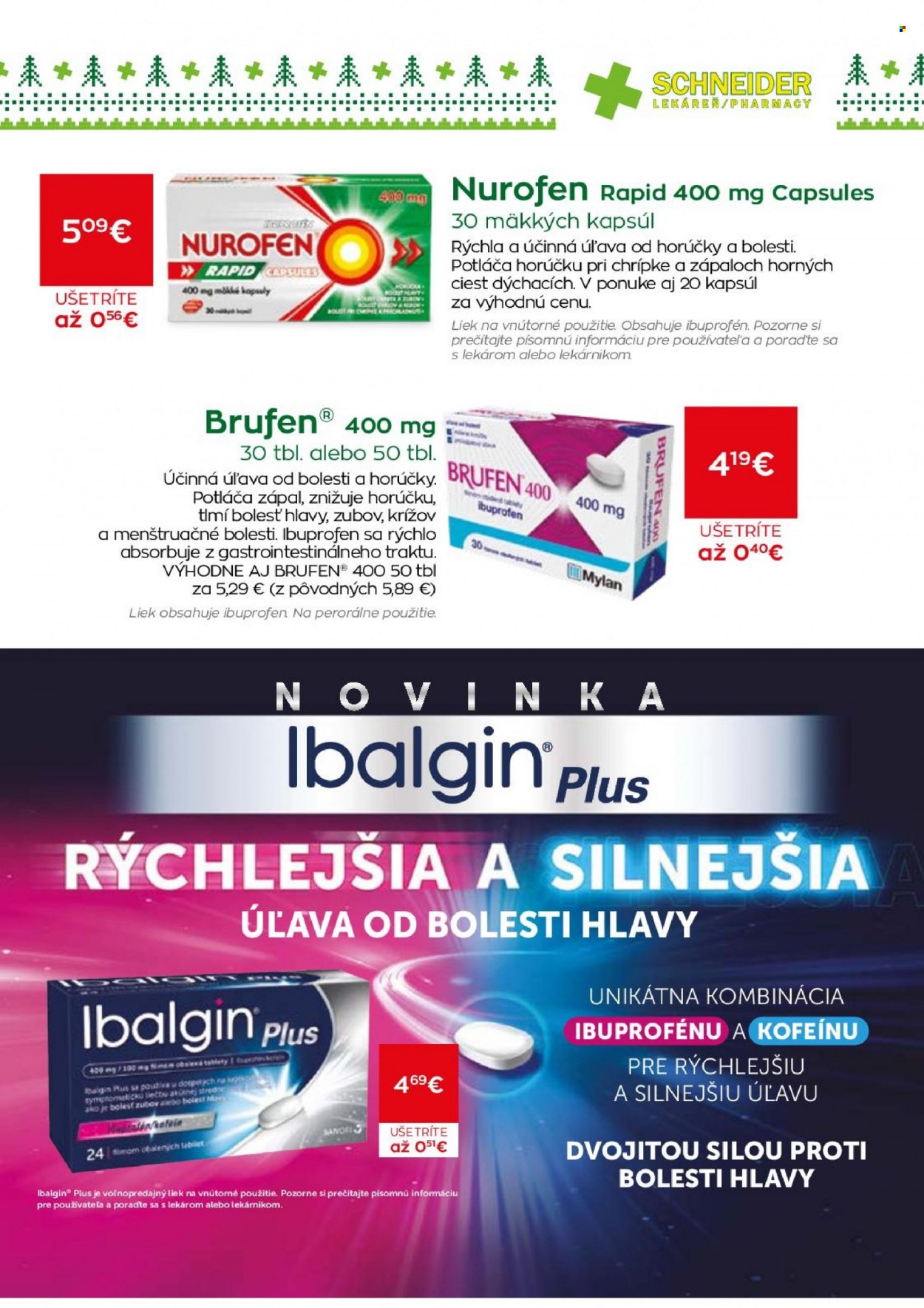 Leták Schneider Lekáreň - 1.12.2022 - 31.12.2022. Strana 7