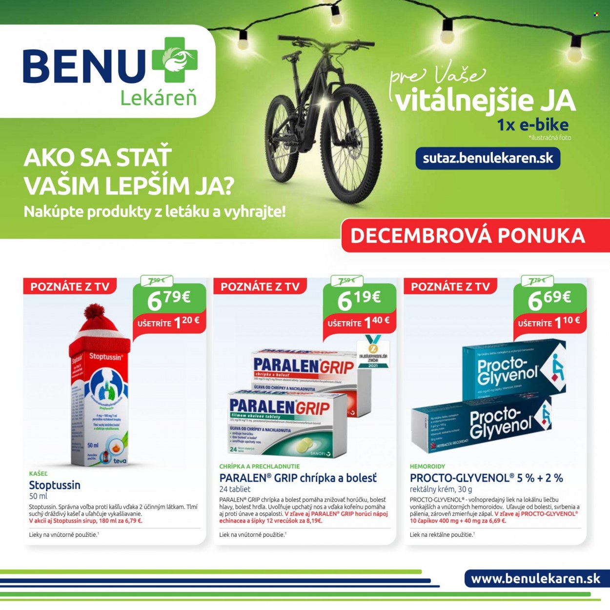 Leták BENU Lekáreň - 1.12.2022 - 31.12.2022. Strana 1