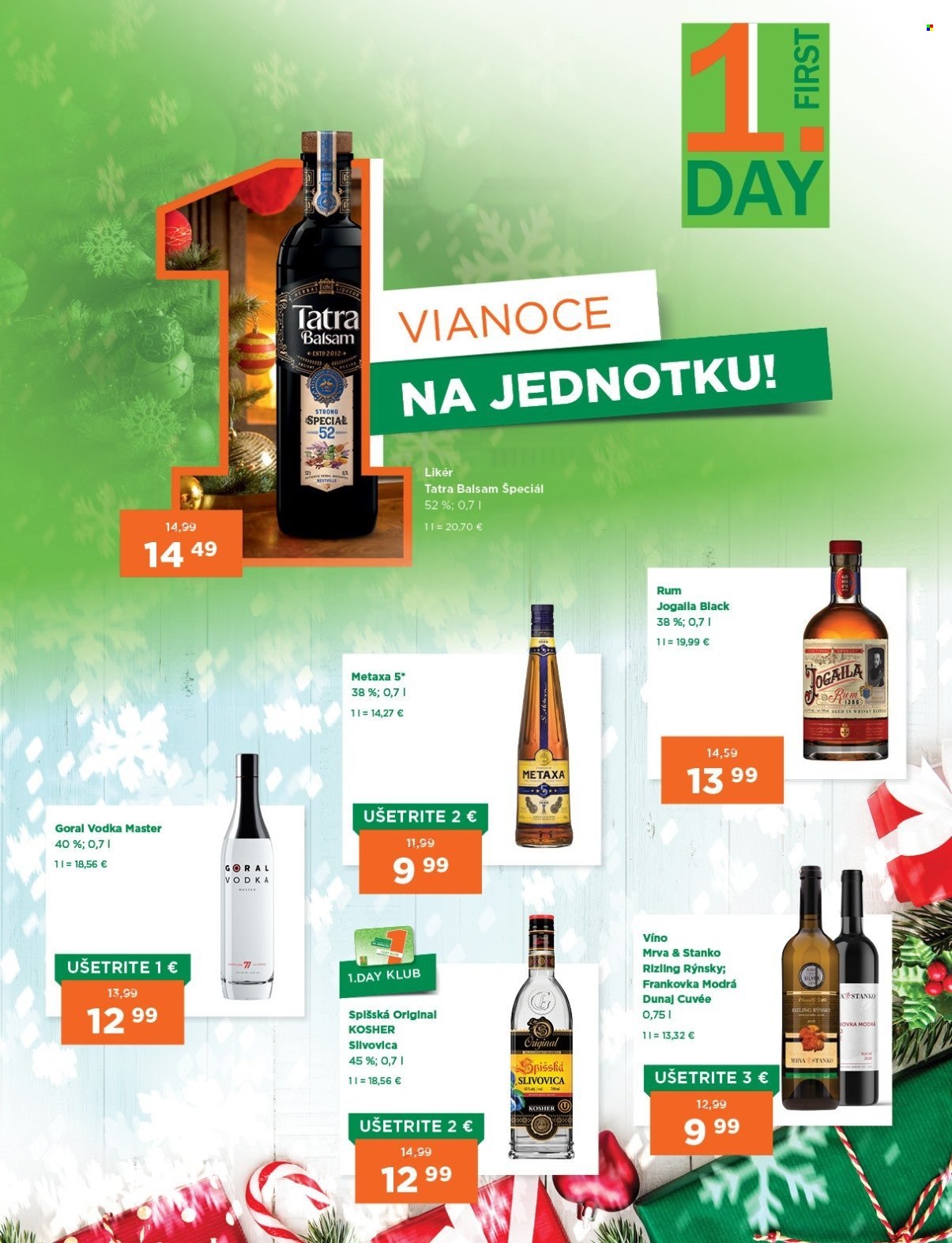 Leták 1Day - 1.12.2022 - 14.12.2022. Strana 1