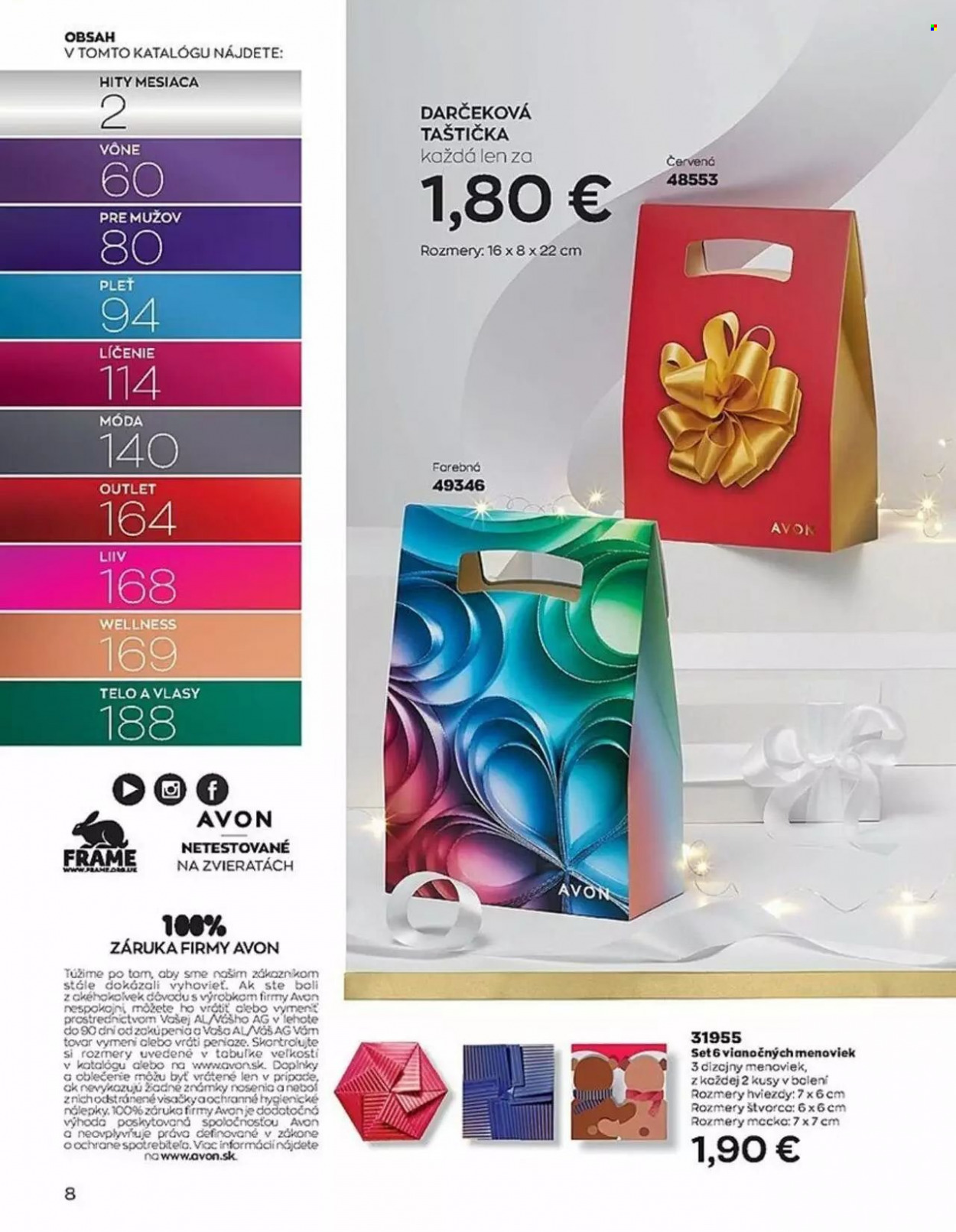 Leták Avon - 1.12.2022 - 31.12.2022. Strana 8