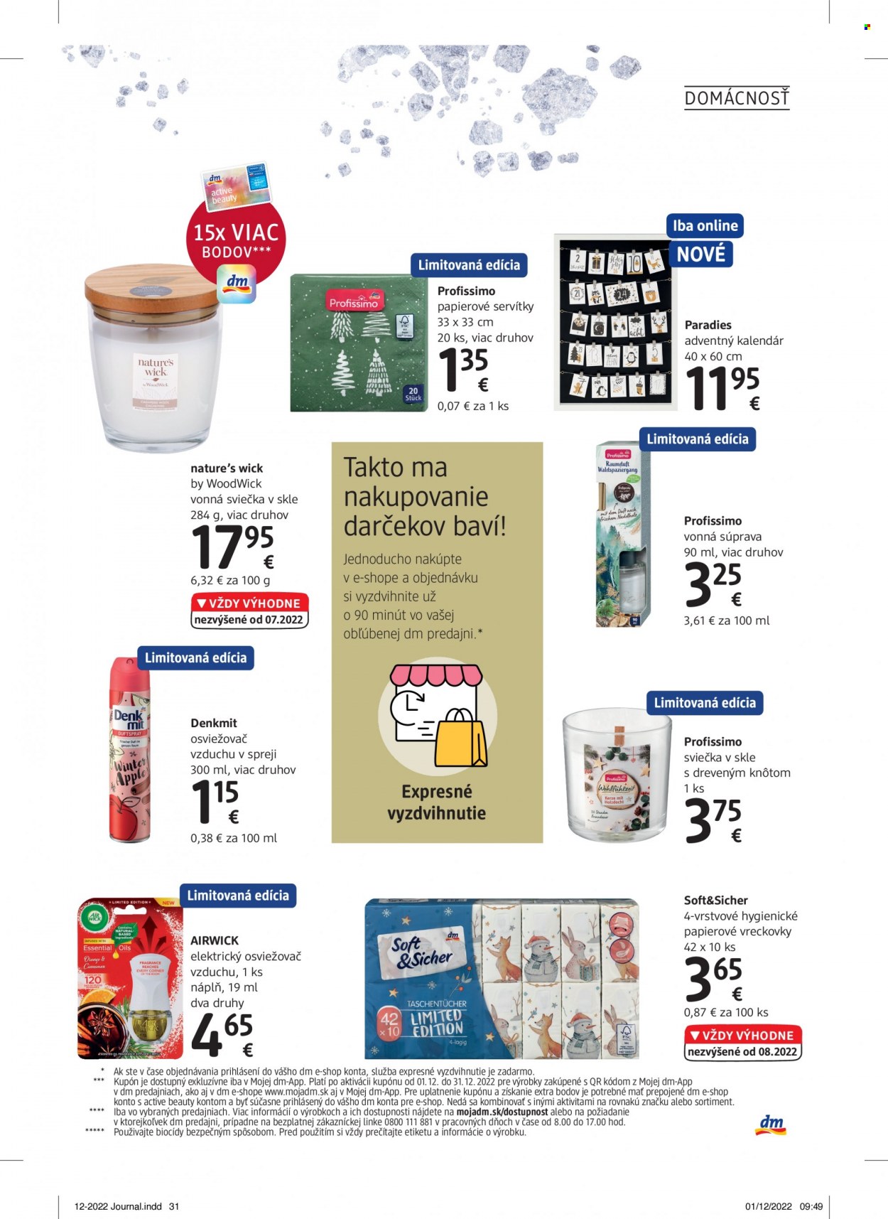 Leták dm drogerie - 1.12.2022 - 31.12.2022. Strana 31