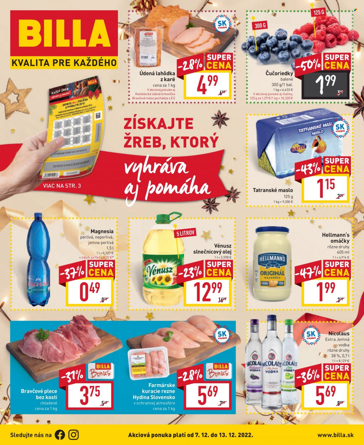 Leták Billa - 7.12.2022 - 13.12.2022. Strana 1