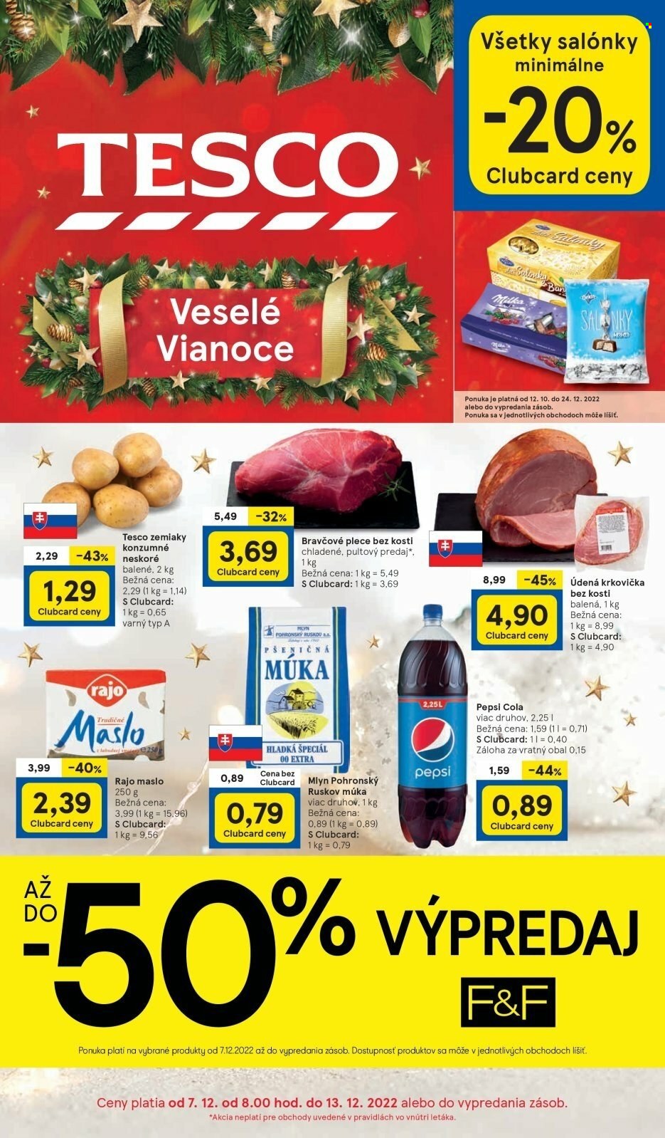 Leták TESCO - 7.12.2022 - 13.12.2022. Strana 1