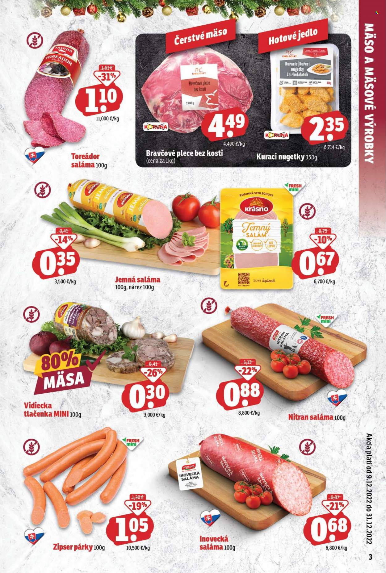 Leták FRESH - 9.12.2022 - 31.12.2022. Strana 3