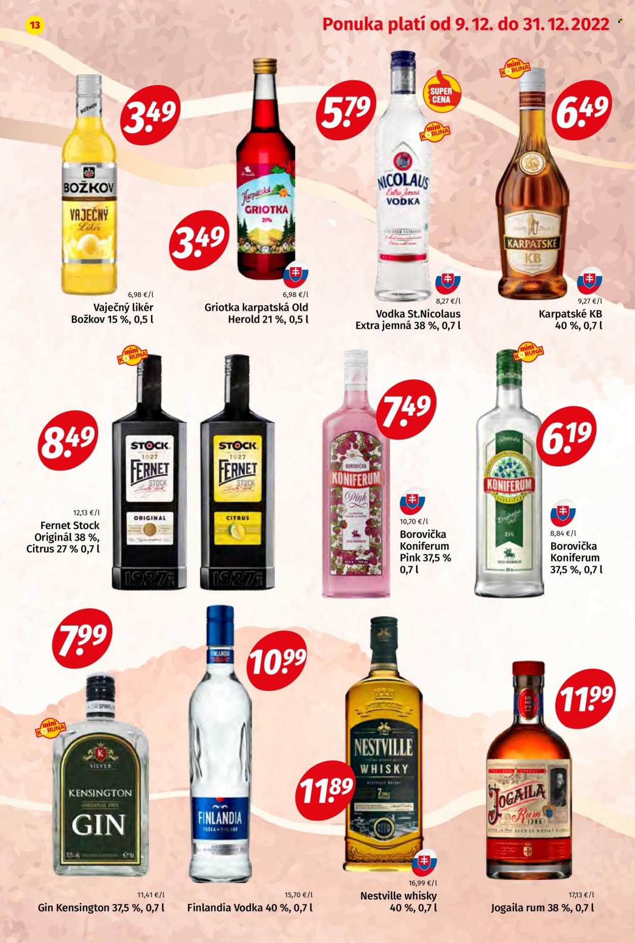 Leták Potraviny KORUNA - 9.12.2022 - 31.12.2022. Strana 13