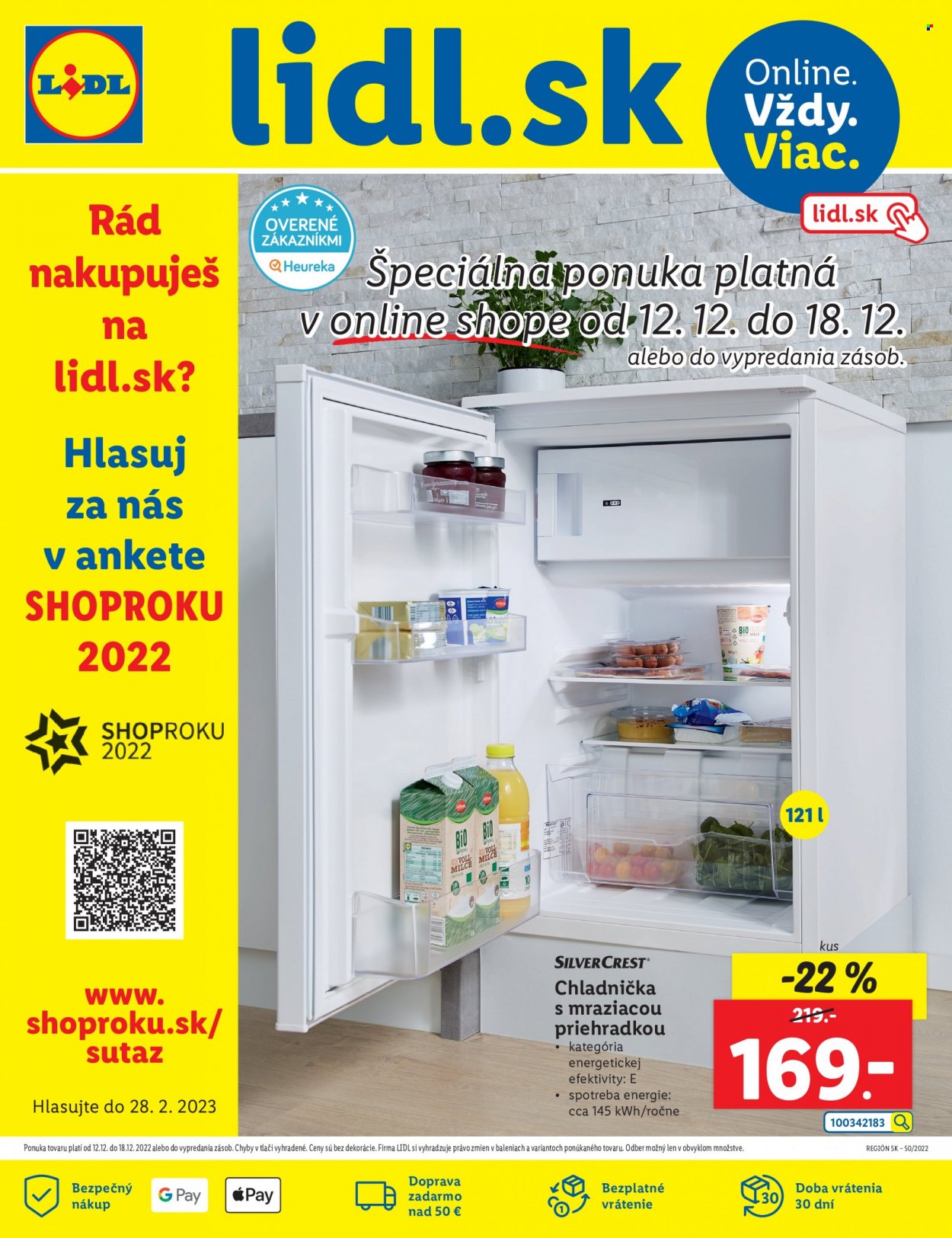 Leták Lidl - 12.12.2022 - 18.12.2022. Strana 1