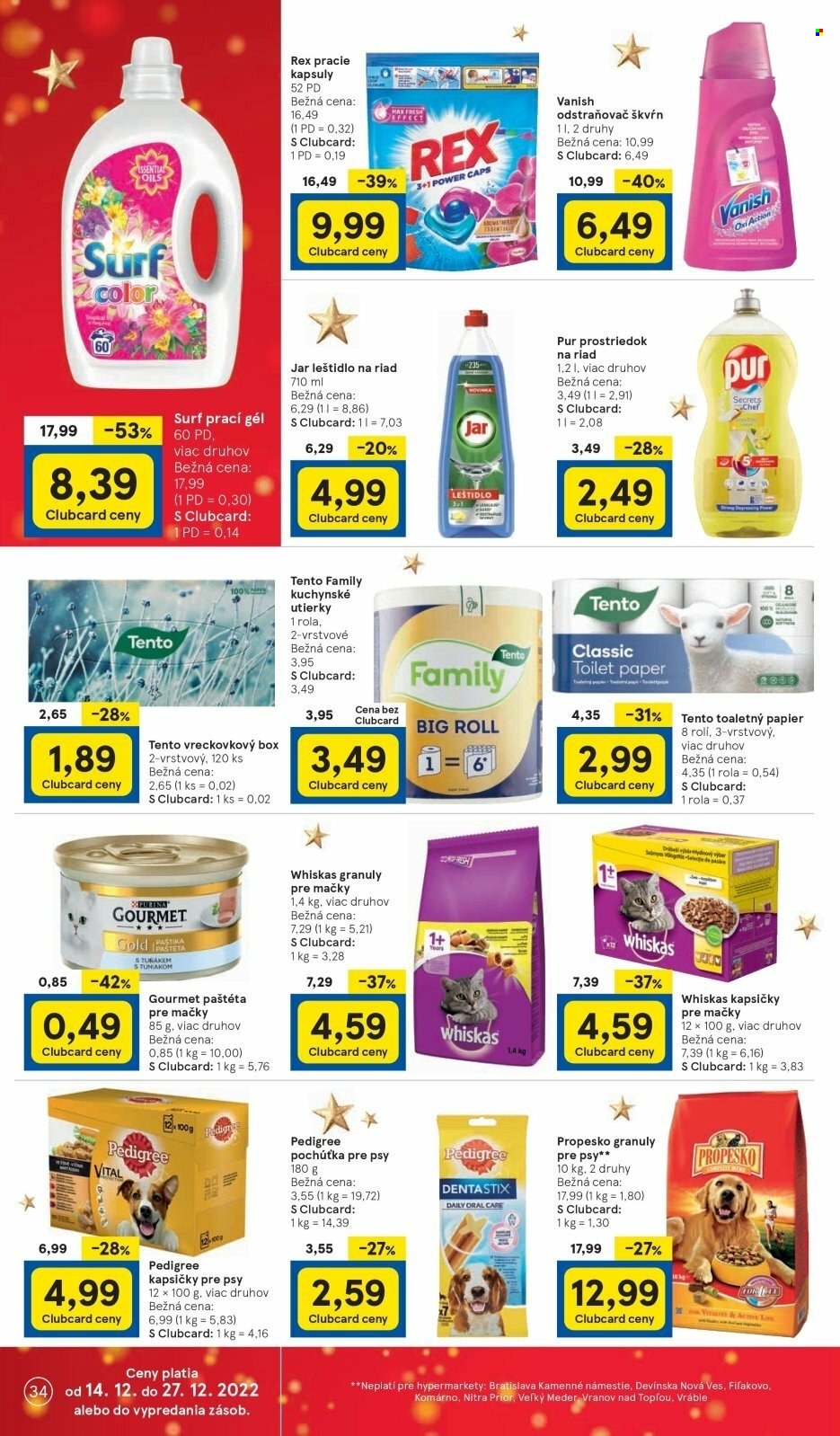 Leták TESCO - 14.12.2022 - 27.12.2022. Strana 34