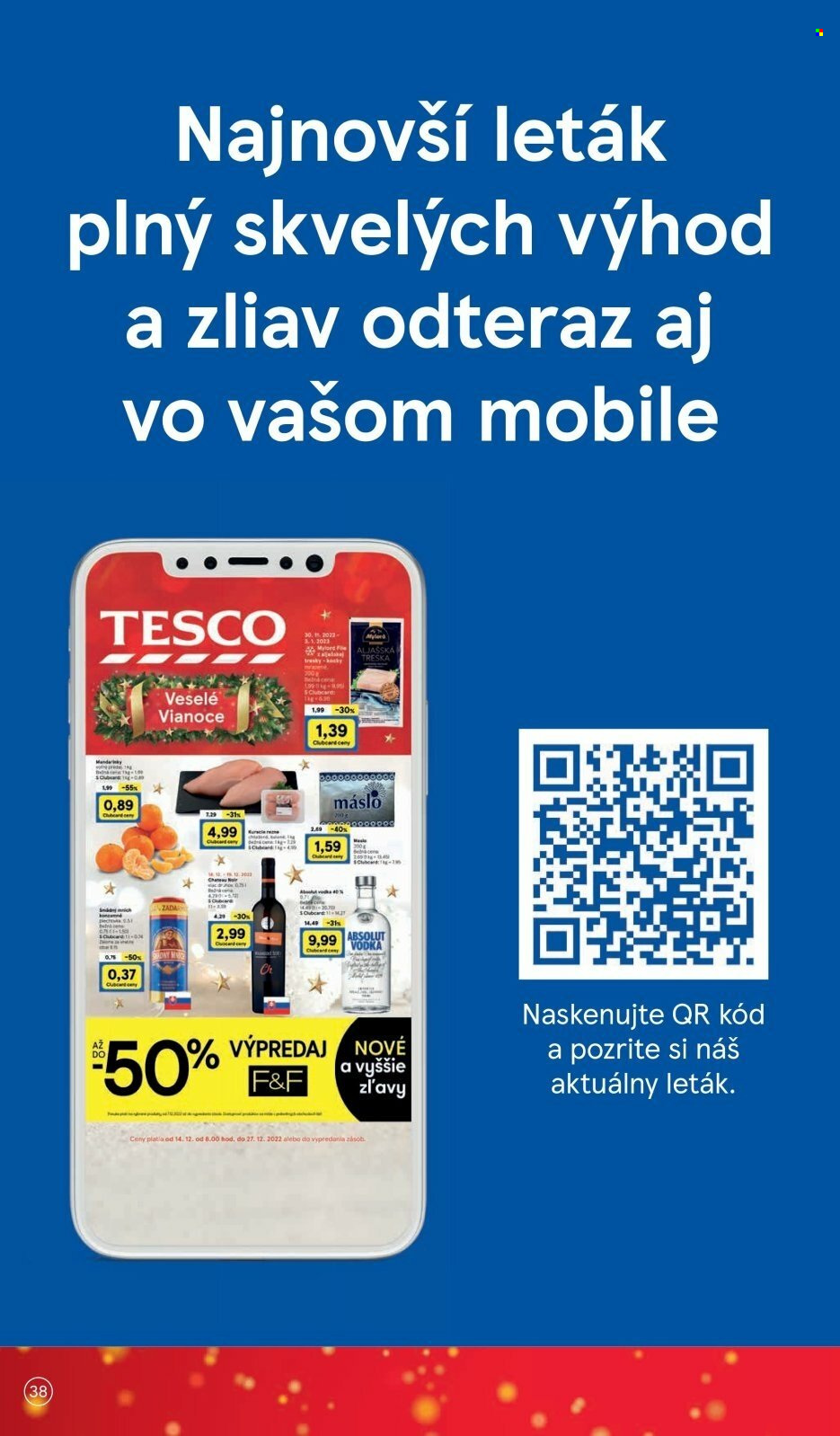 Leták TESCO - 14.12.2022 - 27.12.2022. Strana 38