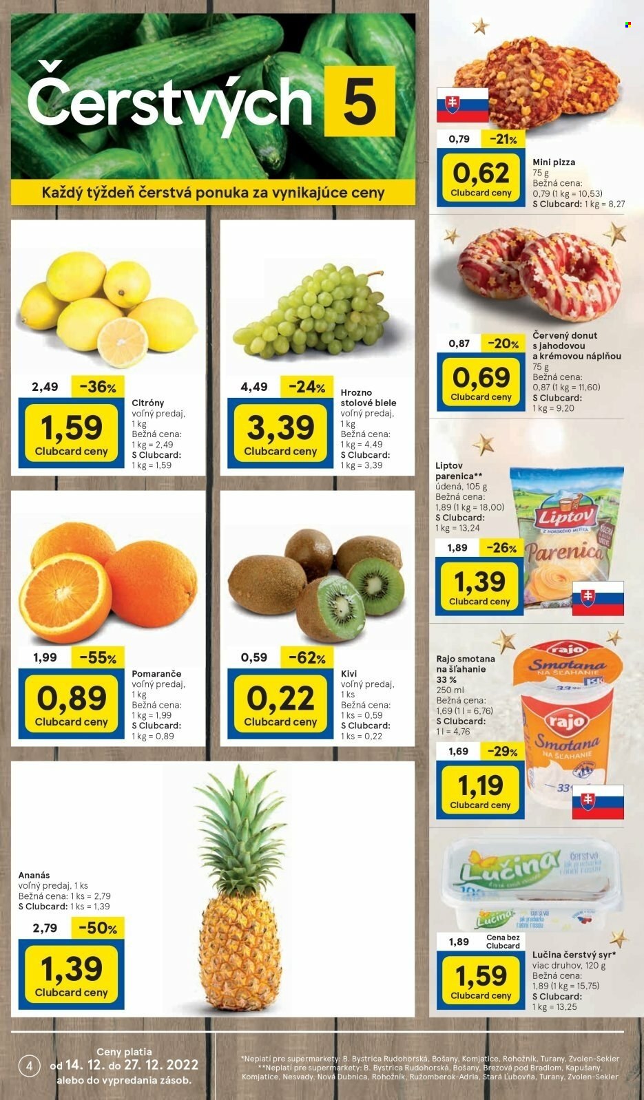 Leták TESCO supermarket - 14.12.2022 - 27.12.2022. Strana 4