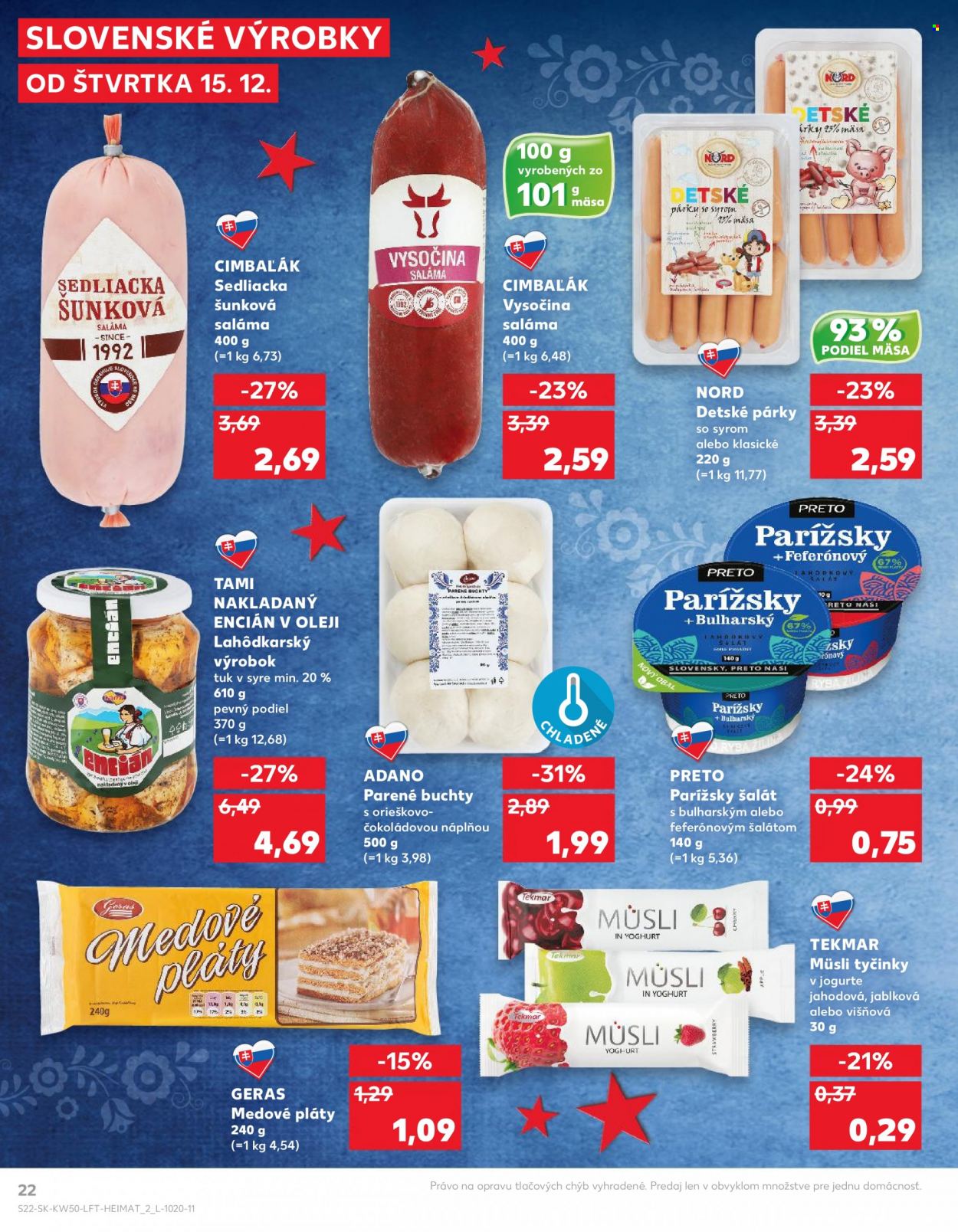 Leták Kaufland - 15.12.2022 - 21.12.2022. Strana 22