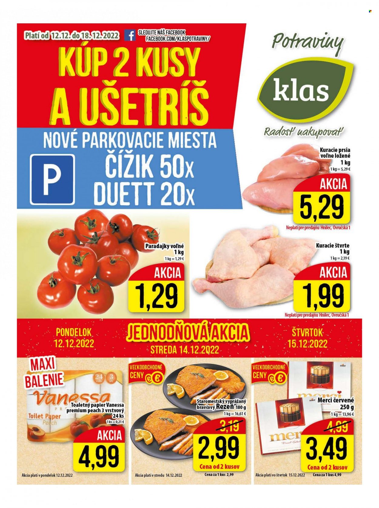 Leták Klas - 12.12.2022 - 18.12.2022. Strana 1