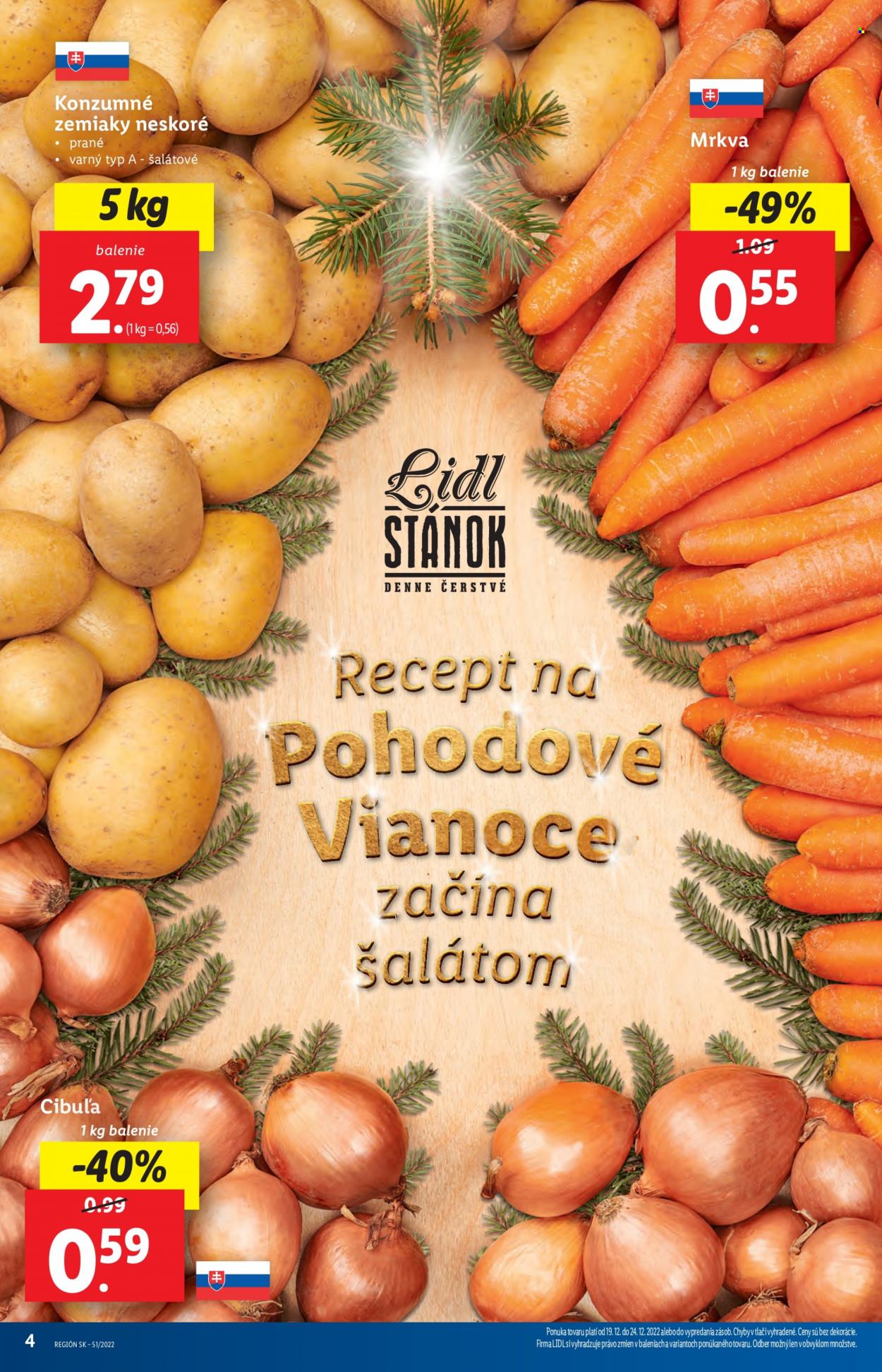 Leták Lidl - 19.12.2022 - 24.12.2022. Strana 4