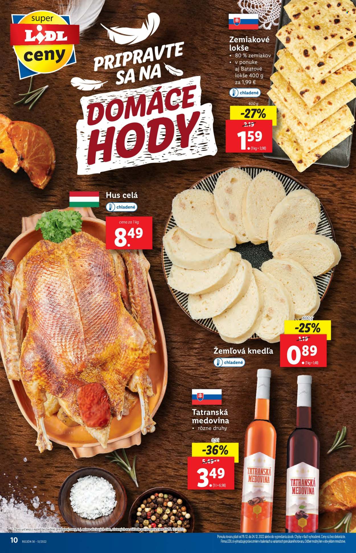 Leták Lidl - 19.12.2022 - 24.12.2022. Strana 10