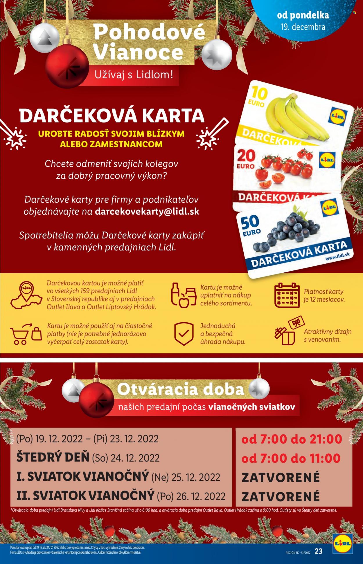 Leták Lidl - 19.12.2022 - 24.12.2022. Strana 23