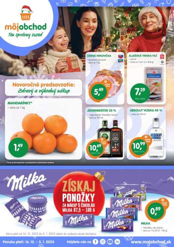 Leták Môj obchod - 16.12.2022 - 5.1.2023.