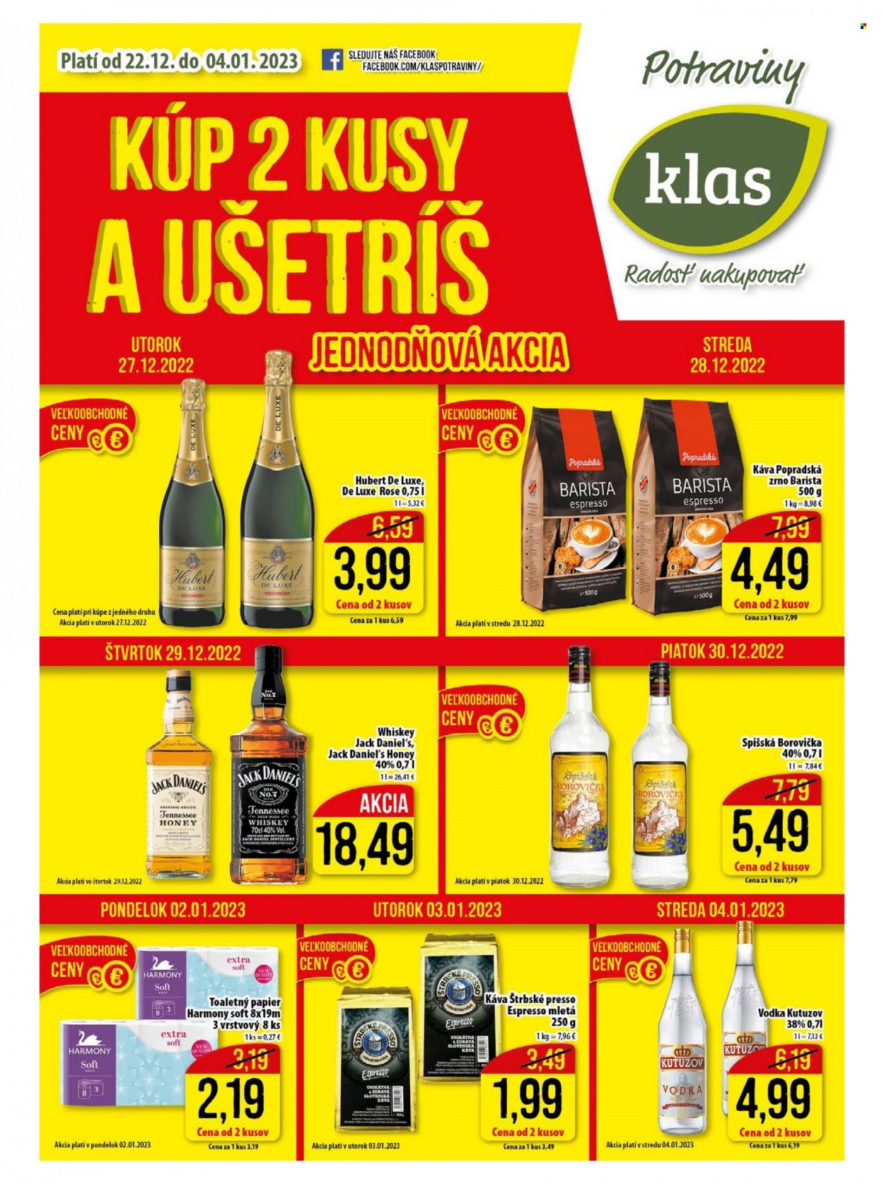 Leták Klas - 22.12.2022 - 4.1.2023. Strana 1