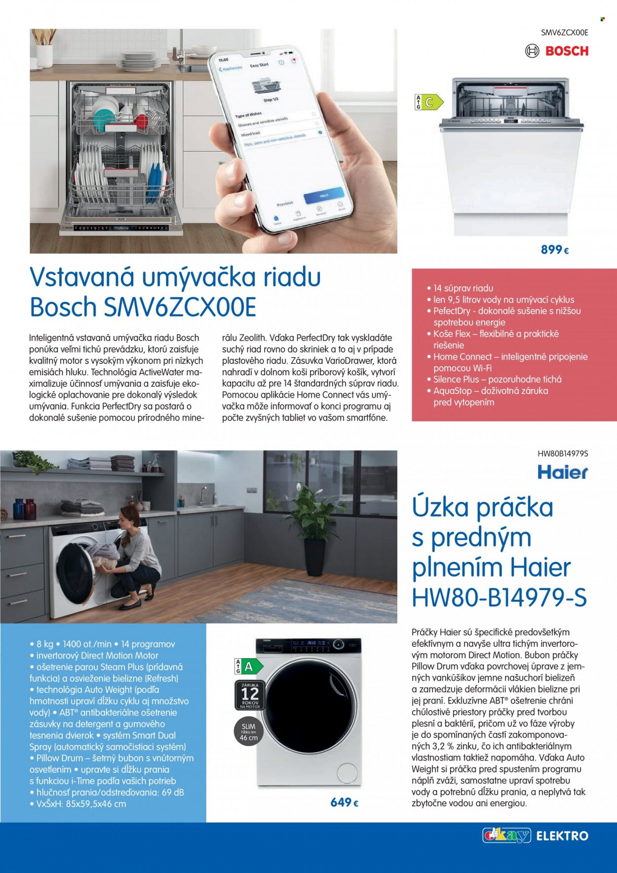 thumbnail - Leták Okay - 6.12.2022 - 15.3.2023 - Produkty v akcii - košík, Bosch, vstavaná umývačka riadu, umývačka riadu, práčka, práčka s predným plnením. Strana 23.