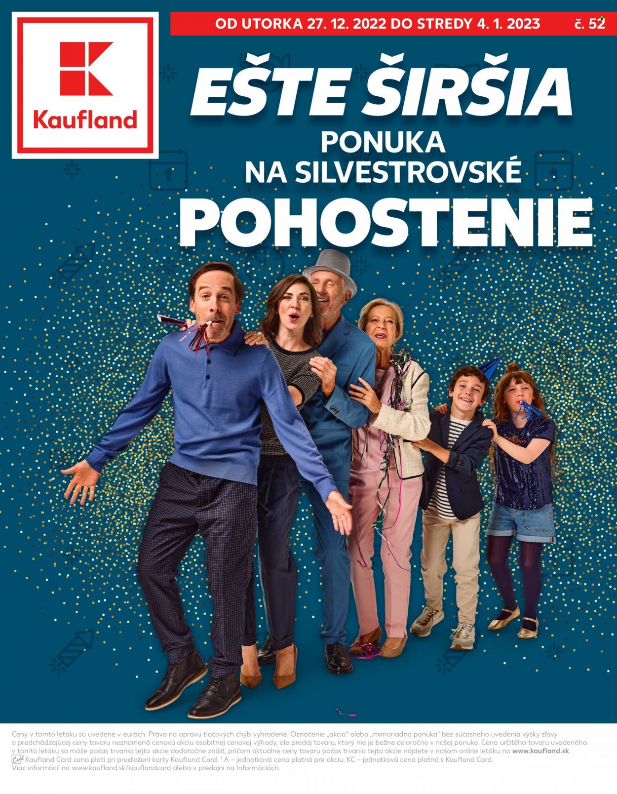 Leták Kaufland - 27.12.2022 - 4.1.2023. Strana 1