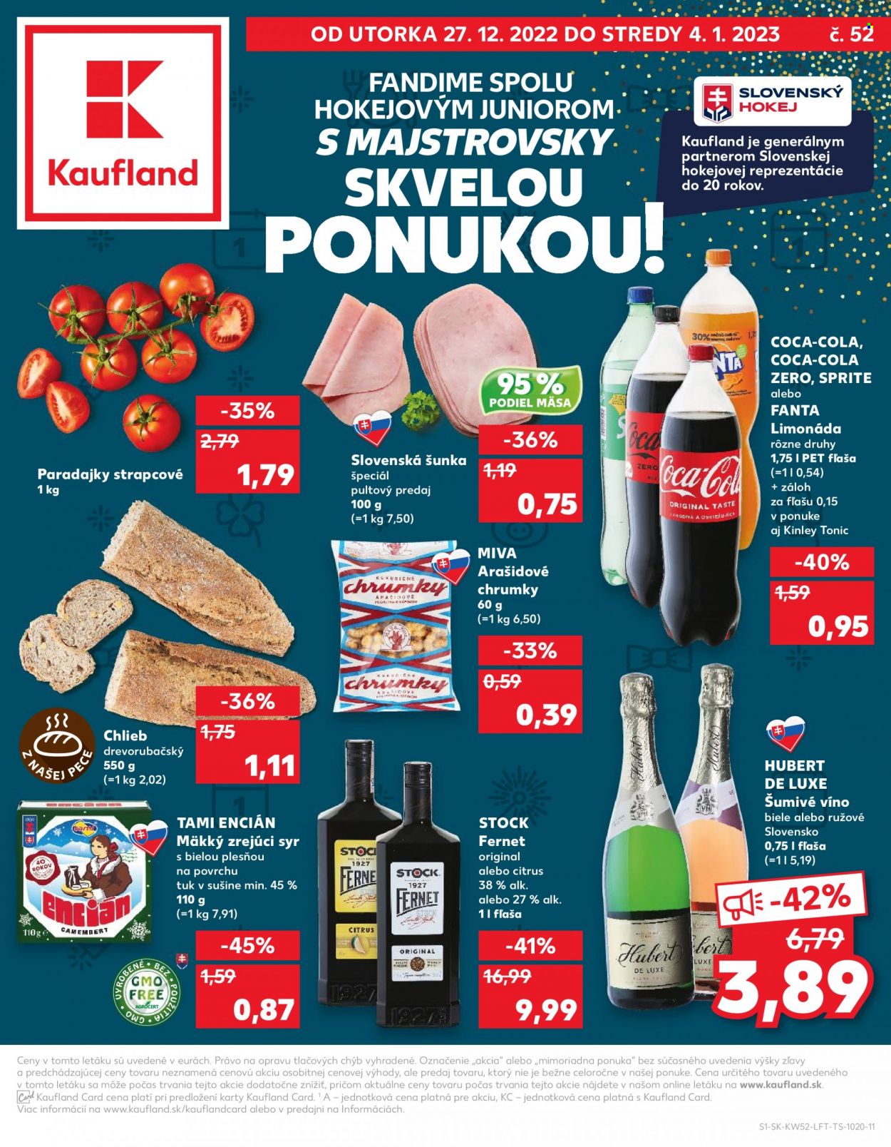 Leták Kaufland - 27.12.2022 - 4.1.2023. Strana 1