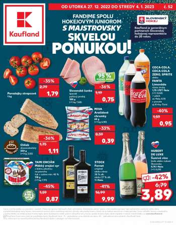 Leták Kaufland - 27.12.2022 - 4.1.2023.