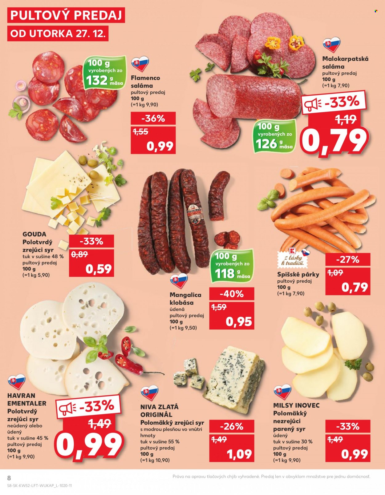 Leták Kaufland - 27.12.2022 - 4.1.2023. Strana 8