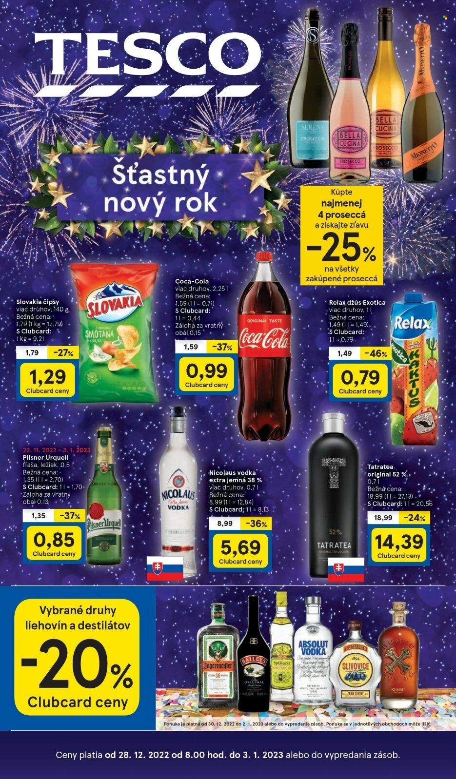 Leták TESCO - 28.12.2022 - 3.1.2023. Strana 1