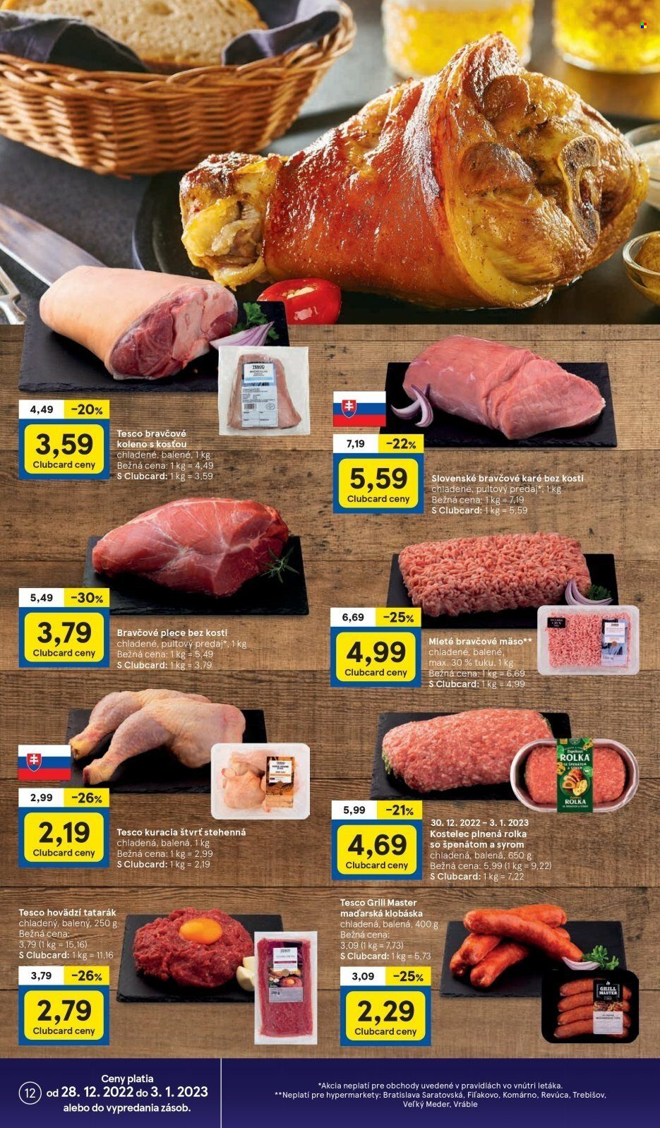 Leták TESCO - 28.12.2022 - 3.1.2023. Strana 12