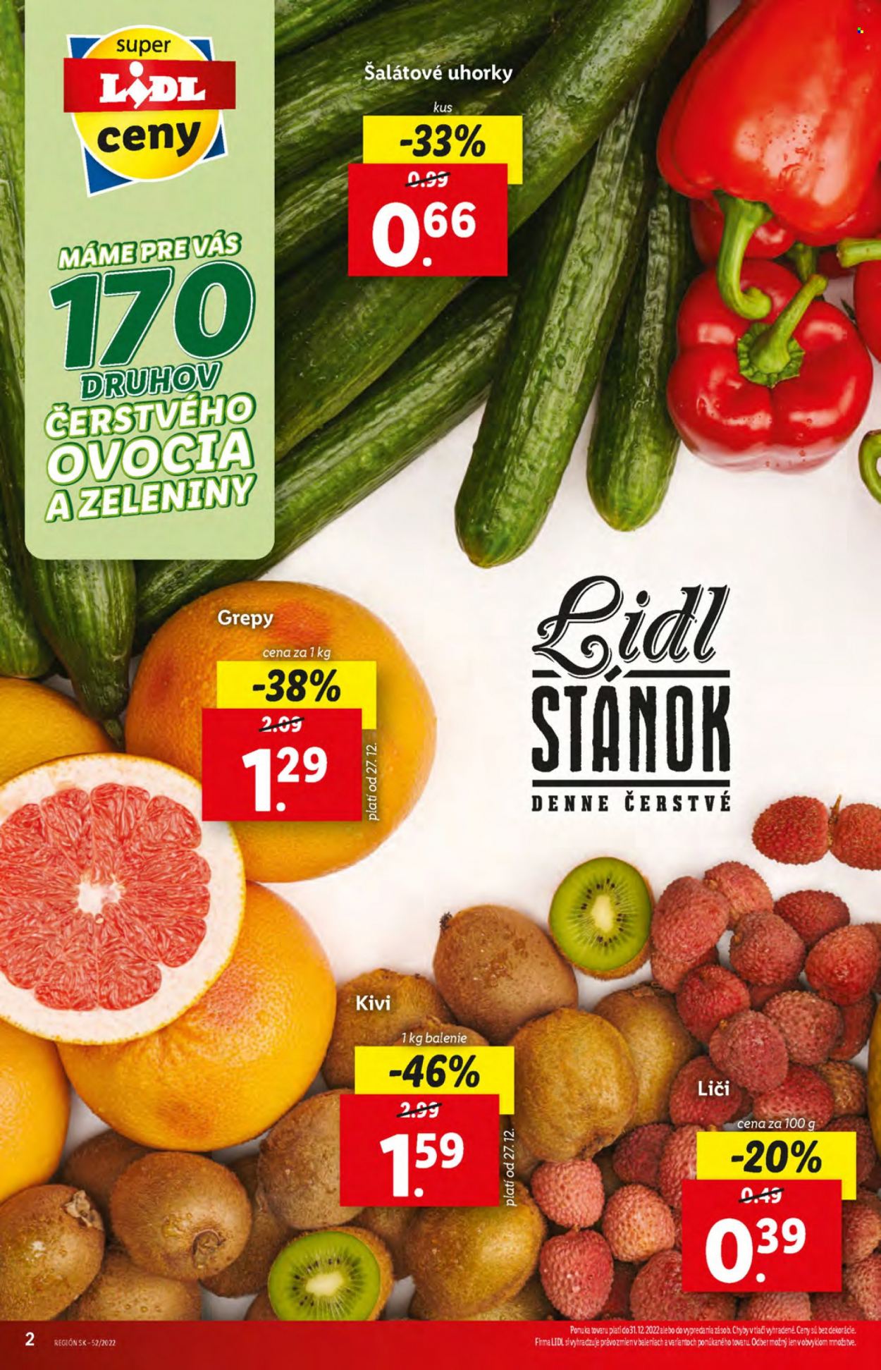 Leták Lidl - 29.12.2022 - 31.12.2022. Strana 2