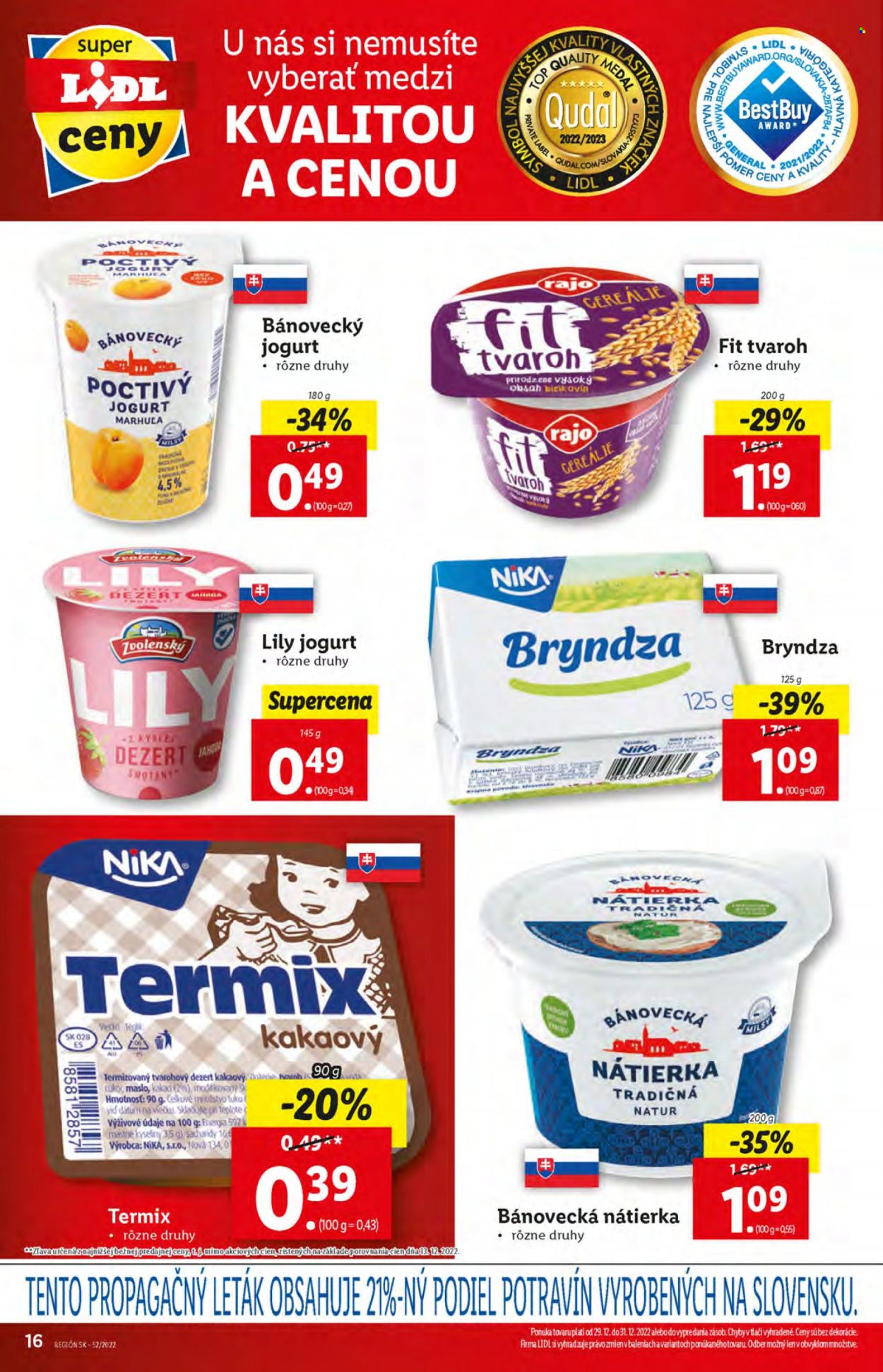 Leták Lidl - 29.12.2022 - 31.12.2022. Strana 16